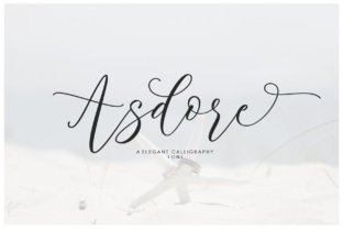 Asdore: An Elegant Script Font for Editorial Design
