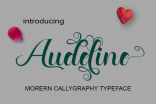 Audeline: A Modern Script Typeface for Editorial Design