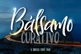 Bálsamo Curativo Duo: A Hand-Lettered Typeface for Bold Branding