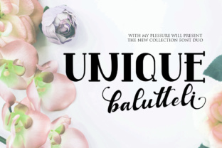 Balutteli: A Graceful Script Typeface for Modern Editorial Design
