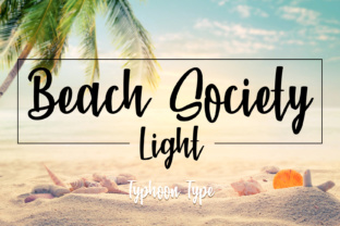 Beach Society Light: A Script Font for Handmade Brands