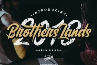 Brother Lands: A Warm Script Font for Editorial Design