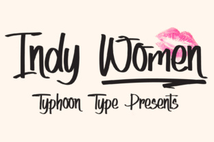 Indy Women: A Handwritten Typeface for Editorial Design