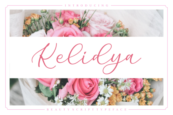Kelidya: An Elegant Script Typeface for Editorial Design