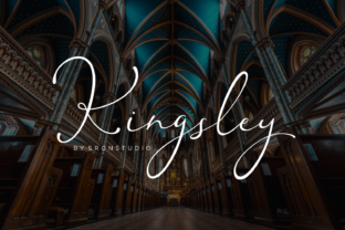 Kingsley: A Modern Script Typeface for Editorial Design