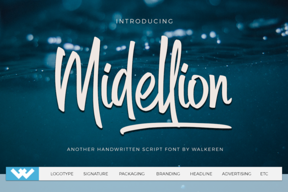 Midellion: A Modern Script Font for Web Design