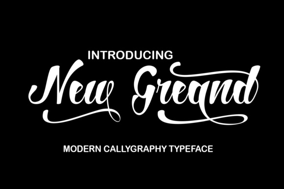 New Greand Font: A Modern Script for Handmade Brands