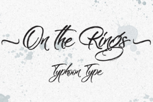 On the Rings: A Dry Brush Font for Web Headers