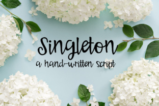 Singleton Font: A Handwritten Typeface for Makers