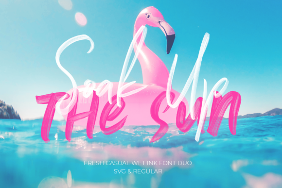 Soak Up the Sun Duo: The Perfect Handwritten Font for Summer Crafts