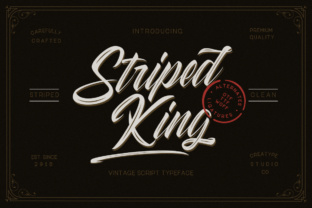 Striped King: A Vintage-Inspired Typeface for Modern Editorial Design