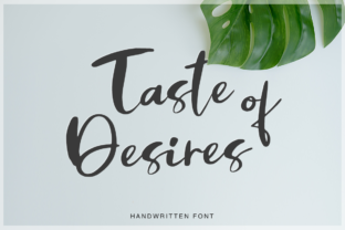 Taste of Desires: A Handmade Script Font for Editorial Design