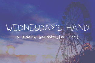 Wednesday: A Playful Script Font for Editorial Design